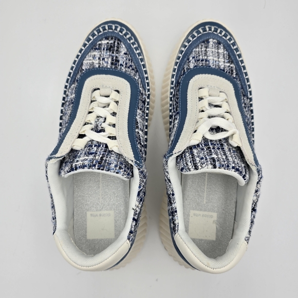 Dolce Vita Dolan Platform Sneakers, Navy Blue Multi Woven, Women's 9 - Picture 9 of 16